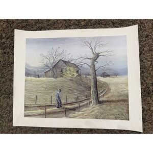 1975 Bill Wolfe "Country Road" Signed & Numbered Limited Ed. Print 16x20 39/500